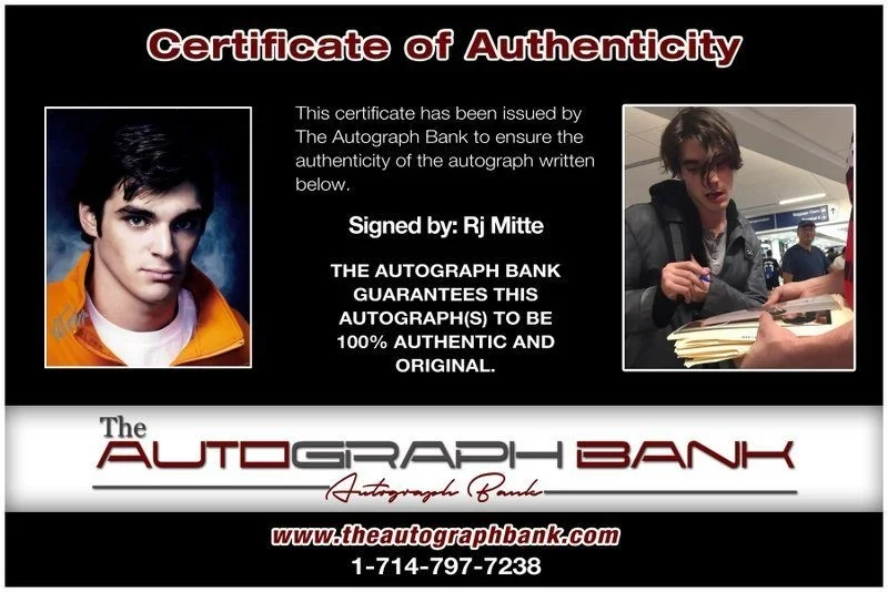 Rj Mitte — Rj Mitte authentic signed celebrity 8x10 photo W/Certificate Autographed (C5), image 2