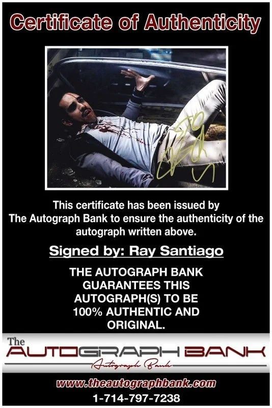 Ray Santiago — Ray Santiago authentic signed celebrity 8x10 photo W/Cert Autographed D4, изображение 2