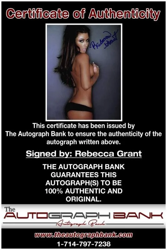 Rebecca Grant — Rebecca Grant authentic signed model 8x10 photo W/Cert Autographed A0010, image 2
