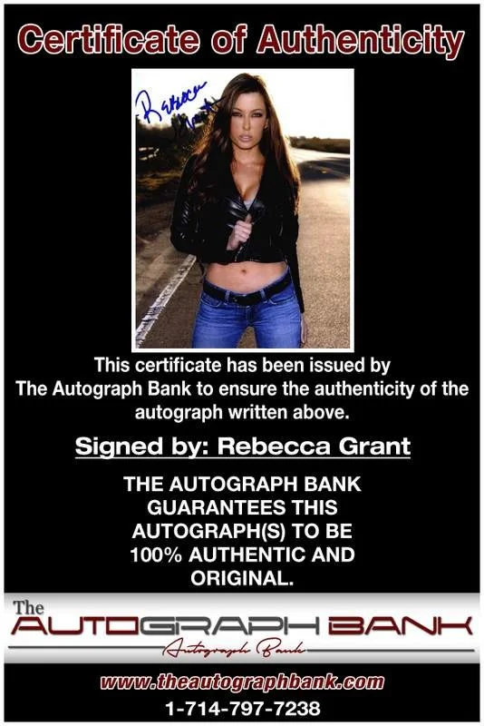 Rebecca Grant — Rebecca Grant authentic signed model 8x10 photo W/Cert Autographed A0001, изображение 2