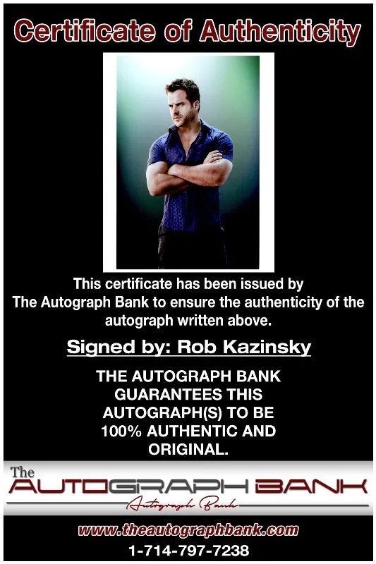 Robert Kazinsky — Robert Kazinsky authentic signed celebrity 8x10 photo W/Cert Autographed 125b1, изображение 2