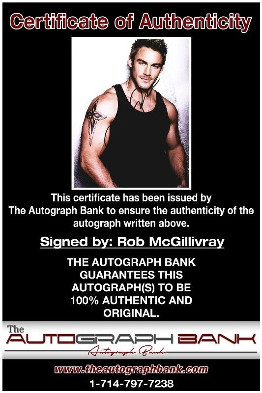 Rob McGillivray — Rob McGillivray authentic signed celebrity 8x10 photo W/Cert Autographed 51816c1, изображение 2