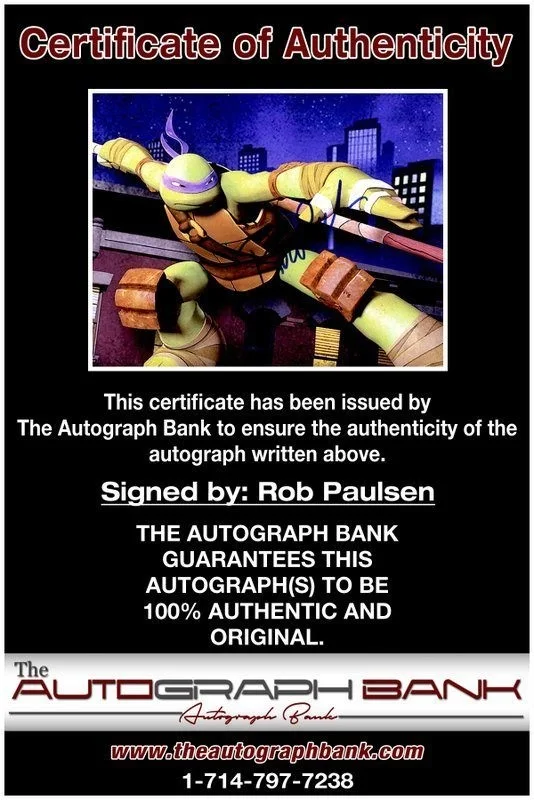 Rob Paulsen — Rob Paulsen authentic signed celebrity 8x10 photo W/Cert Autographed C4, изображение 2