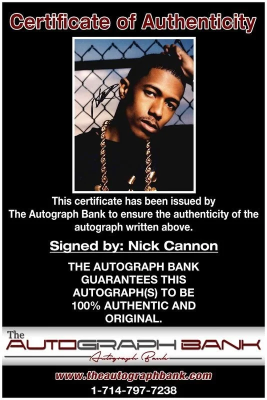 Nick Cannon — Nick Cannon authentic signed celebrity 8x10 photo W/Cert Autographed D3, image 2
