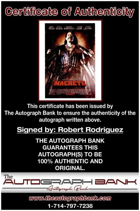 Robert Rodriguez — Robert Rodriguez authentic signed celebrity 8x10 photo W/Cert Autographed C11, изображение 2