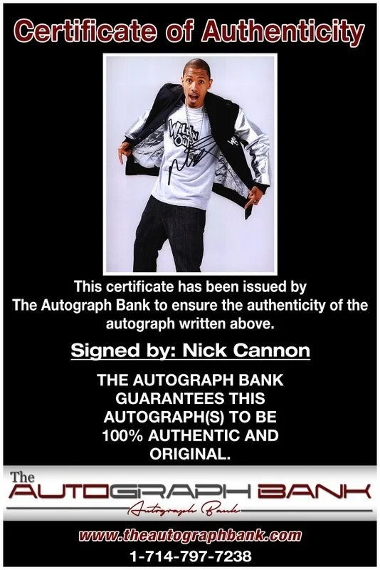 Nick Cannon — Nick Cannon authentic signed celebrity 8x10 photo W/Cert Autographed D1, image 2
