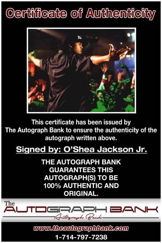 O'Shea Jackson — O'Shea Jackson authentic signed celebrity 8x10 W/Certificate Autographed (A0003), image 2