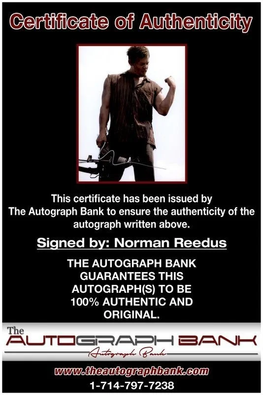 Norman Reedus — Norman Reedus authentic signed celebrity 8x10 photo W/Cert Autographed C2, image 2