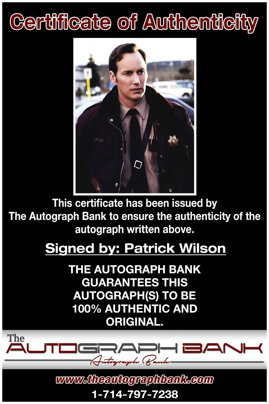 Patrick Wilson — Patrick Wilson authentic signed celebrity 8x10 photo W/Cert Autographed A3, image 2