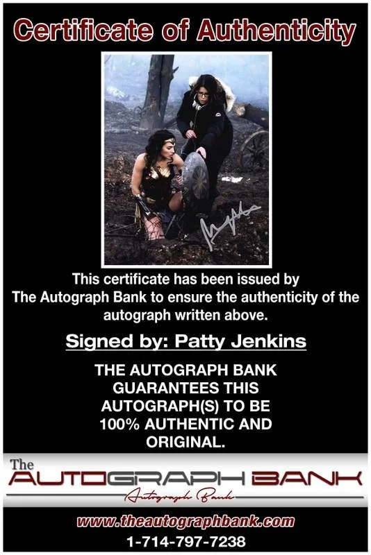 Patty Jenkins — Patty Jenkins authentic signed celebrity 8x10 W/Certificate Autographed (A0001), image 2