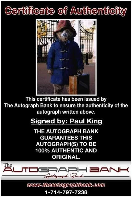 Paul King — Paul King authentic signed celebrity 8x10 photo W/Cert Autographed (B0001), image 2