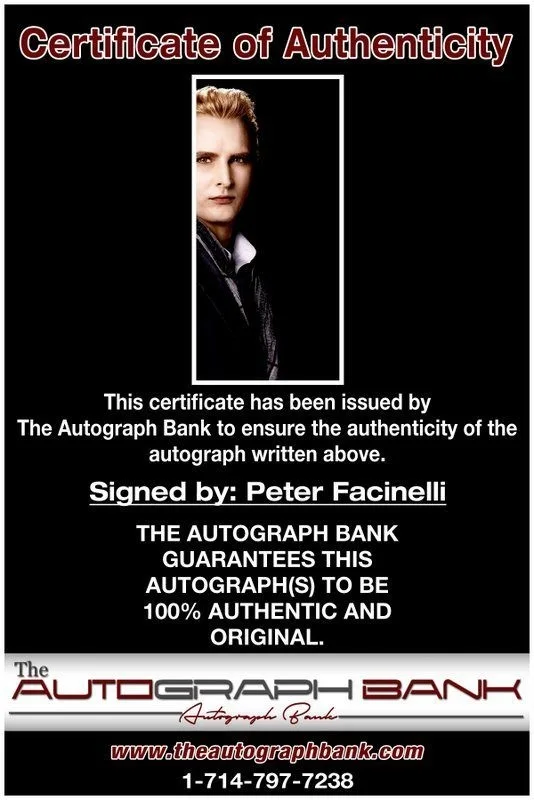 Peter Facinelli — Peter Facinelli authentic signed celebrity 8x10 photo W/Cert Autographed C24, image 2