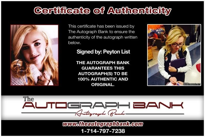 Peyton List — Peyton List authentic signed celebrity 8x10 photo W/Cert Autographed D11, image 2