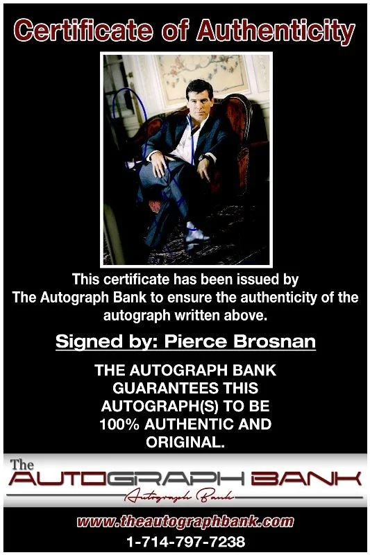 Pierce Brosnan — Pierce Brosnan authentic signed celebrity 8x10 photo W/Cert Autographed 2616b, изображение 2