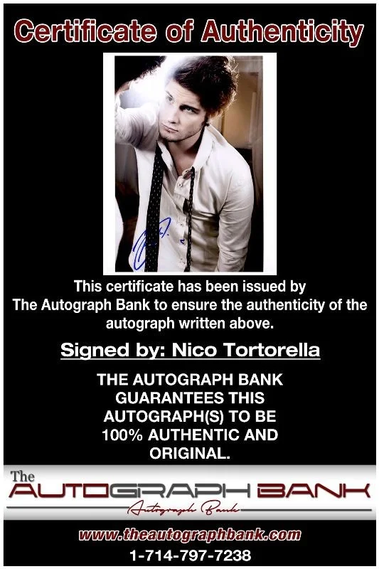 Nico Tortorella — Nico Tortorella authentic signed celebrity 8x10 photo W/Cert Autographed 2616d, image 2