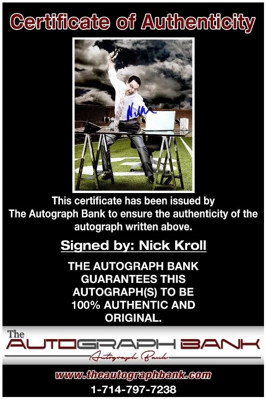 Nick Kroll — Nick Kroll authentic signed celebrity 8x10 photo W/Cert Autographed 21616b, image 2