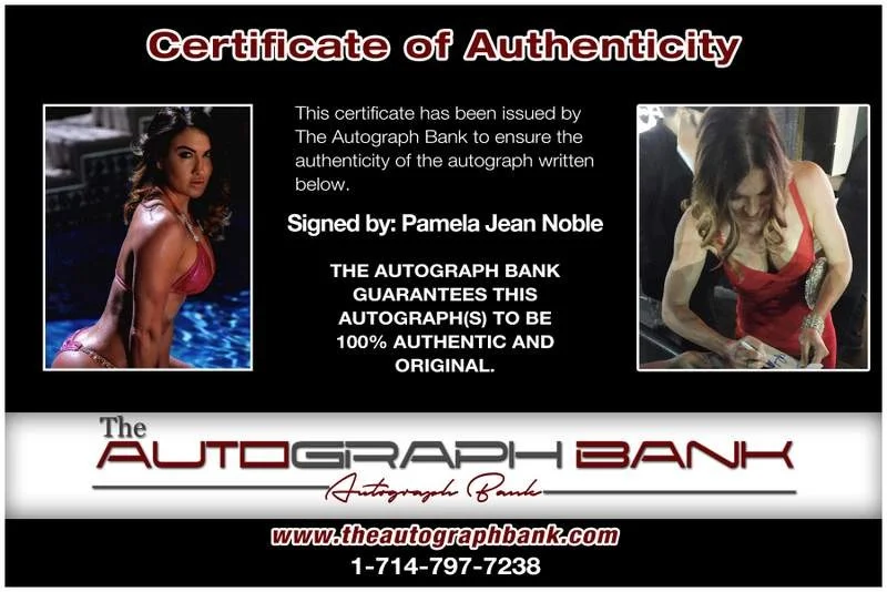 Pamela Jean Noble — Pamela Jean Noble authentic signed model 8x10 photo W/Cert Autographed A0011, изображение 2