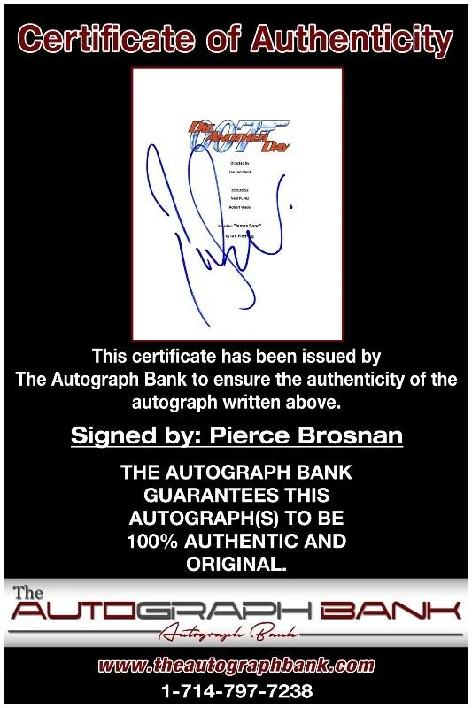 Pierce Brosnan — Pierce Brosnan authentic signed celebrity 8x10 photo W/Cert Autographed 2816a, image 2