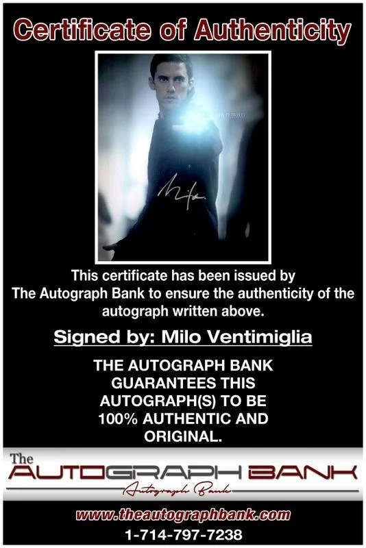 Milo Ventimiglia — Milo Ventimiglia authentic signed celebrity 8x10 photo W/Cert Autographed C4, изображение 2
