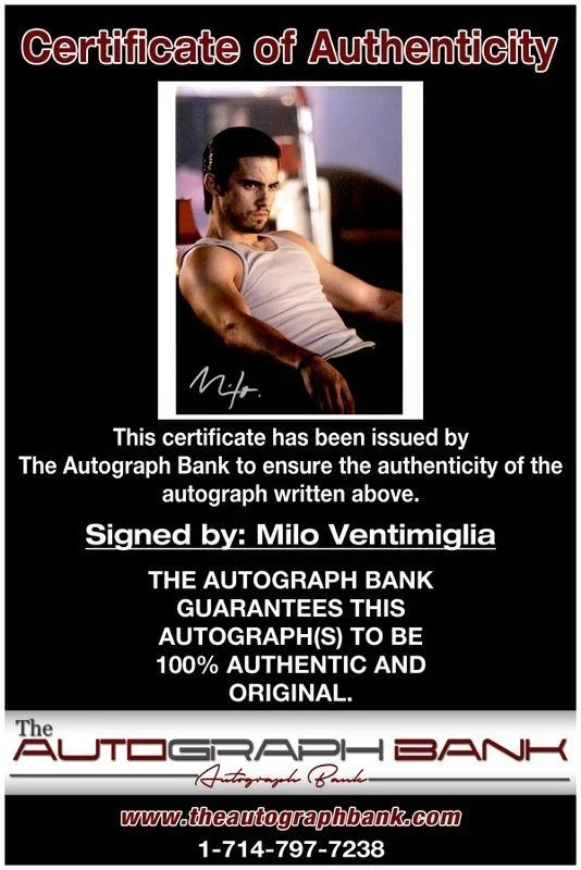 Milo Ventimiglia — Milo Ventimiglia authentic signed celebrity 8x10 photo W/Cert Autographed C8, изображение 2