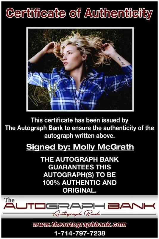Molly McGrath — Molly McGrath authentic signed celebrity 8x10 photo W/Cert Autographed D2, image 2