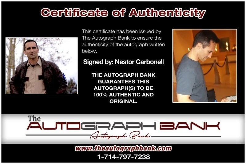 Nestor Carbonell — Nestor Carbonell authentic signed celebrity 8x10 photo W/Cert Autographed C4, изображение 2
