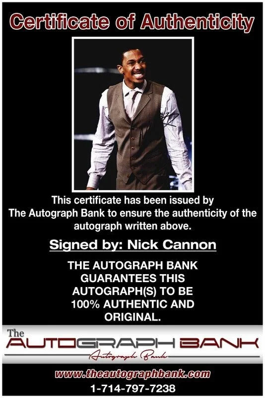 Nick Cannon — Nick Cannon authentic signed celebrity 8x10 photo W/Cert Autographed D9, image 2
