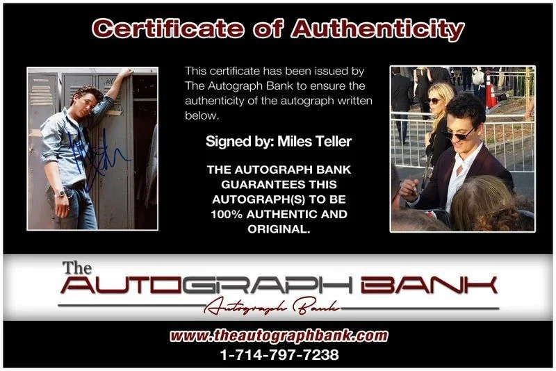 Miles Teller — Miles Teller authentic signed celebrity 8x10 photo W/Cert Autographed C7, image 2
