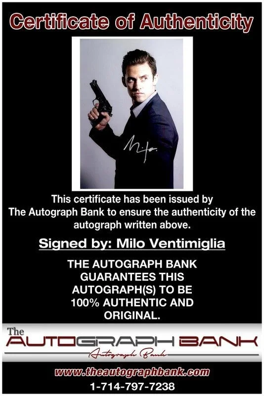 Milo Ventimiglia — Milo Ventimiglia authentic signed celebrity 8x10 photo W/Cert Autographed C5, image 2