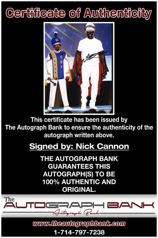 Nick Cannon — Nick Cannon authentic signed celebrity 8x10 photo W/Cert Autographed D5, image 2