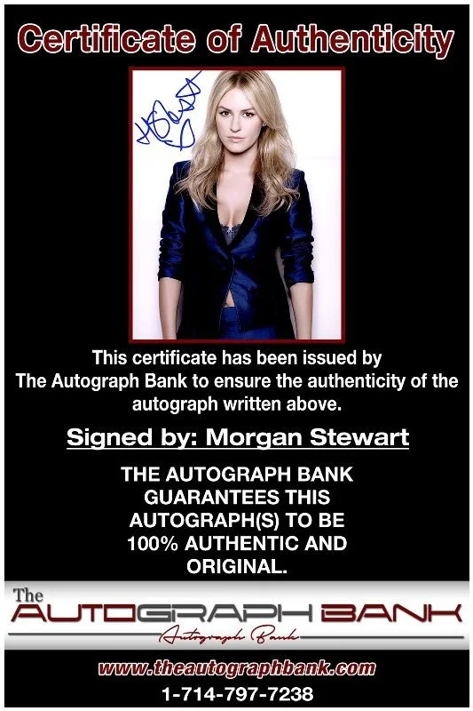 Morgan Stewart — Morgan Stewart authentic signed celebrity 8x10 photo W/Cert Autographed 125b1, изображение 2
