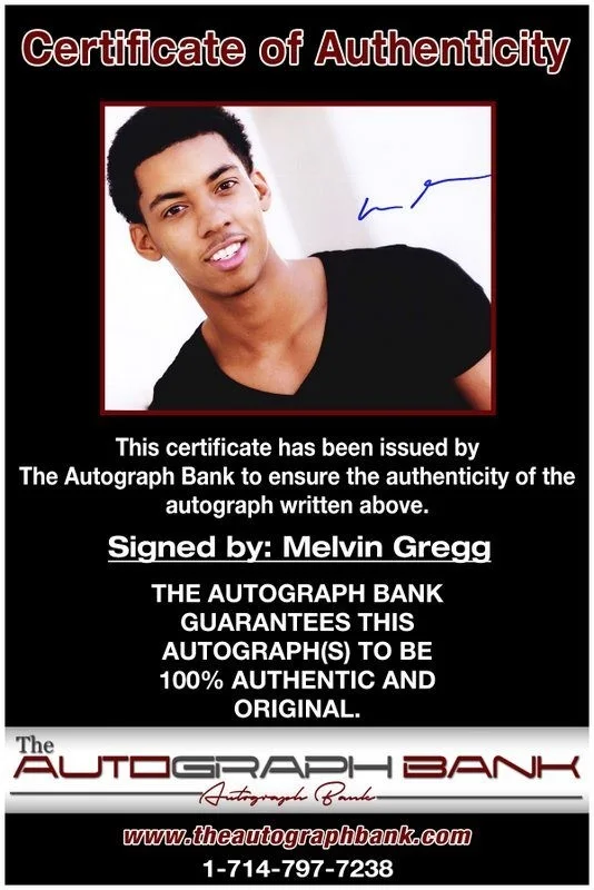Melvin Gregg — Melvin Gregg authentic signed celebrity 8x10 photo W/Cert Autographed D3, image 2