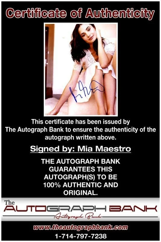 Mia Maestro — Mia Maestro authentic signed celebrity 8x10 photo W/Cert Autographed C1, image 2