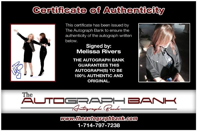 Melissa Rivers — Melissa Rivers authentic signed celebrity 8x10 photo W/Cert Autographed 125e1, изображение 2