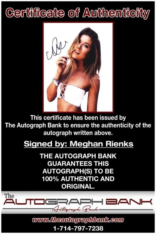 Meghan Rienks — Meghan Rienks authentic signed celebrity 8x10 photo W/Cert Autographed D3, изображение 2