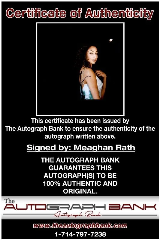 Meaghan Rath — Meaghan Rath authentic signed celebrity 8x10 photo W/Cert Autographed 125a1, изображение 2