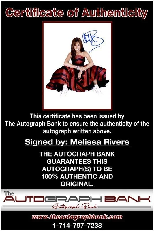Melissa Rivers — Melissa Rivers authentic signed celebrity 8x10 photo W/Cert Autographed C1, image 2