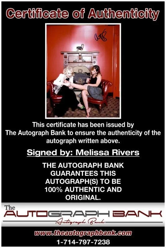 Melissa Rivers — Melissa Rivers authentic signed celebrity 8x10 photo W/Cert Autographed C3, image 2