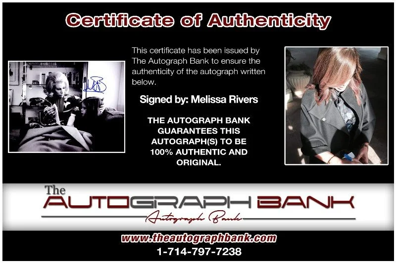 Melissa Rivers — Melissa Rivers authentic signed celebrity 8x10 photo W/Cert Autographed 2616b, изображение 2