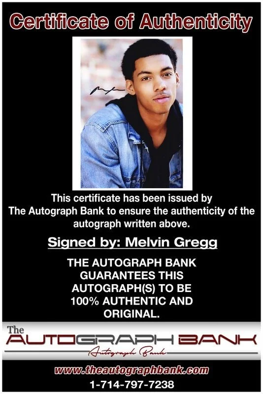 Melvin Gregg — Melvin Gregg authentic signed celebrity 8x10 photo W/Cert Autographed D7, image 2