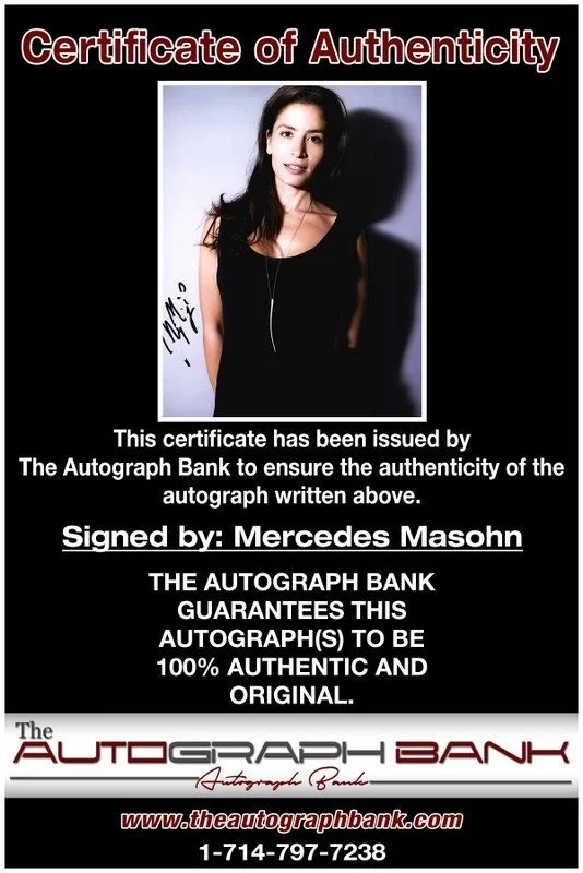 Mercedes Masohn — Mercedes Masohn authentic signed celebrity 8x10 photo W/Cert Autographed D1, изображение 2