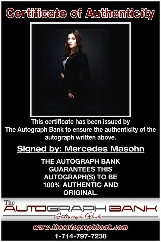 Mercedes Masohn — Mercedes Masohn authentic signed celebrity 8x10 photo W/Cert Autographed D2, изображение 2