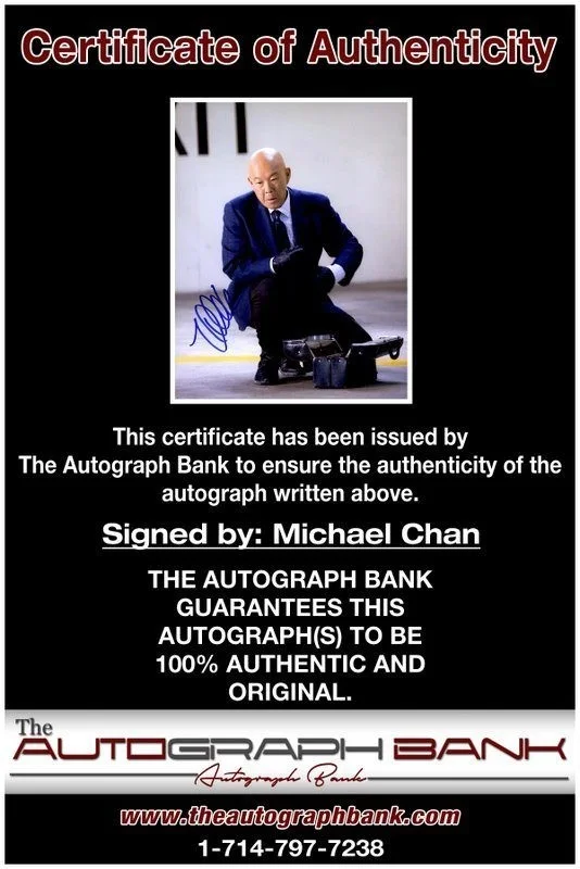 Michael Chan — Michael Chan authentic signed celebrity 8x10 photo W/Cert Autographed C5, image 2