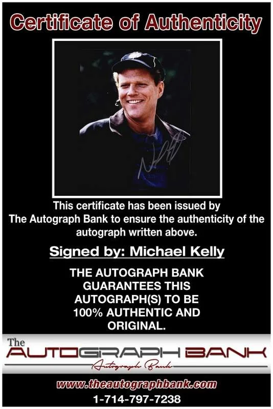 Michael Kelly — Michael Kelly authentic signed celebrity 8x10 photo W/Cert Autographed B0008, image 2
