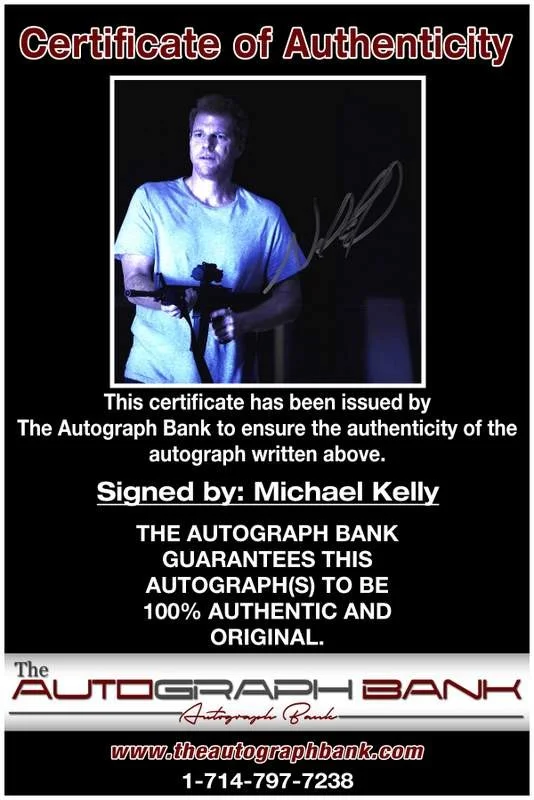 Michael Kelly — Michael Kelly authentic signed celebrity 8x10 photo W/Cert Autographed B0009, image 2