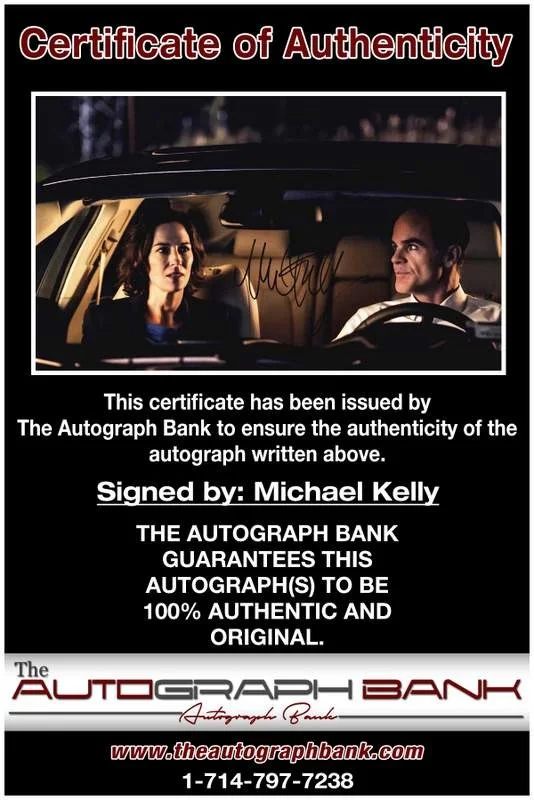 Michael Kelly — Michael Kelly authentic signed celebrity 8x10 photo W/Cert Autographed B0004, изображение 2