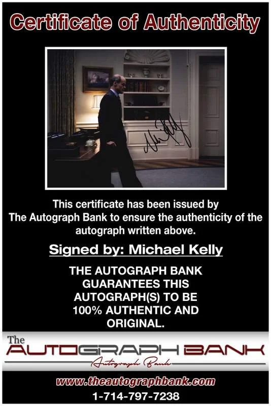 Michael Kelly — Michael Kelly authentic signed celebrity 8x10 photo W/Cert Autographed B0018, изображение 2