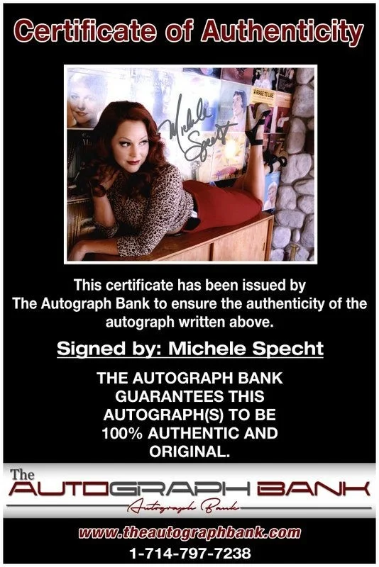 Michele Specht — Michele Specht authentic signed celebrity 8x10 photo W/Cert Autographed D3, image 2