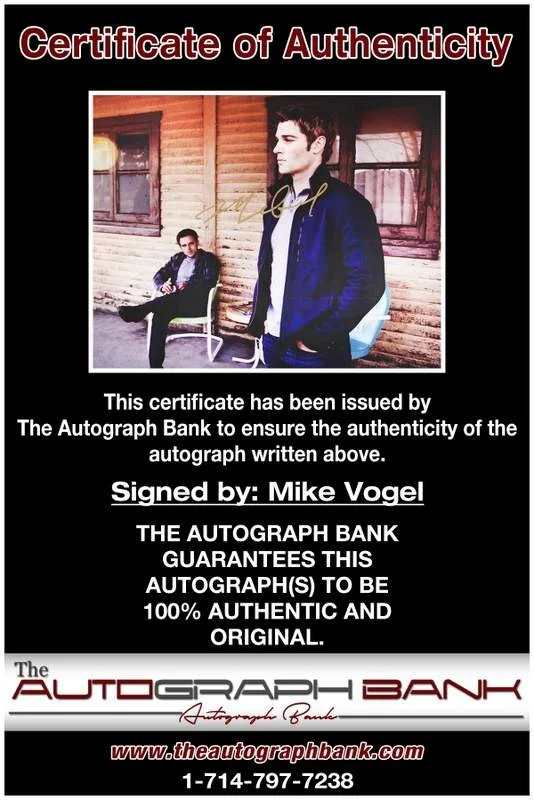 Mike Vogel — Mike Vogel authentic signed celebrity 8x10 photo W/Cert Autographed A4, image 2