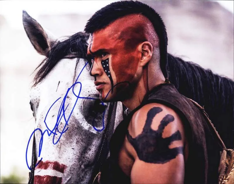 Martin Sensmeier — Martin Sensmeier authentic signed celebrity 8x10 W/Cert Autographed A0007
